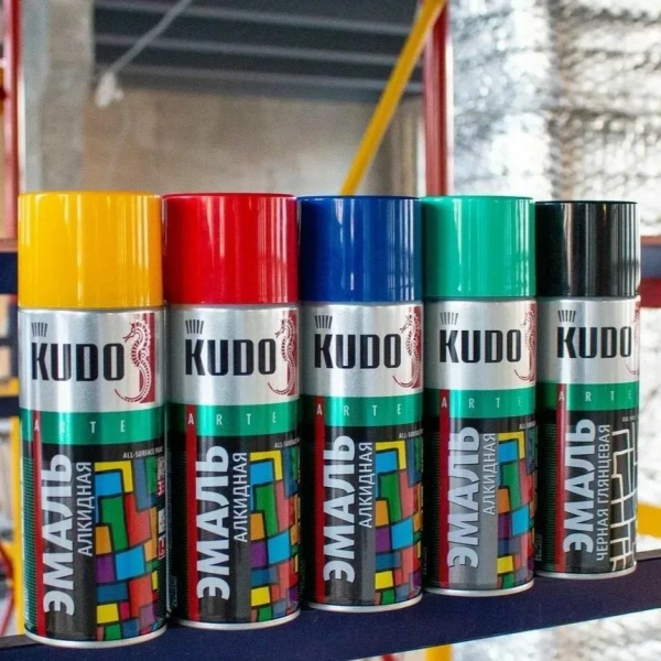 КРАСКА АЭРОЗОЛЬНАЯ KUDO ЗОЛОТО